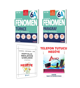 Fenomen Yayıncılık 2025-2026 Yeni Müfredat 6 Sınıf Türkçe-Paragraf A Serisi (Başlangıç-Orta Düzey) Soru Bankası (Çok Renkli)