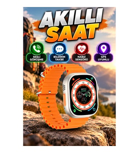 Gümüş Kasa Akıllı Saat Sesli Görüşme, Bildirim Takibi ve Nabız Sensörlü