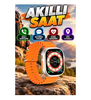 Gümüş Kasa Akıllı Saat Sesli Görüşme, Bildirim Takibi ve Nabız Sensörlü