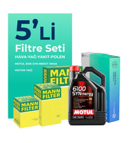MANN Fiat Idea 1.3 Dizel Filtre Bakım Seti Motul Motor Yağlı (2004-2010) 5 Li