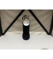 Evtrend Siyah Kılıflı Cam Matara 600ml