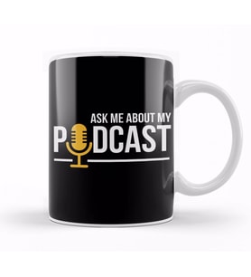 Ask Me About My Podcast Cute Podcasters Kupa Bardak Porselen