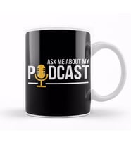 Ask Me About My Podcast Cute Podcasters Kupa Bardak Porselen