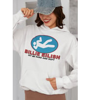 Billie Eilish Hit Me Hard And Soft Baskılı Unisex Oversize Şarkıcı Hoodie