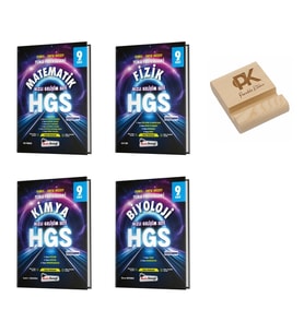 Kafa Dengi 9. Sınıf HGS Matematik Fizik Kimya ve Biyoloji Hızlı Gelişim Seti Tema Fasikül 4lü Set