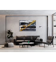 Tablolife Cross Yağlı Boya Dokulu Tablo 75X100,Çerçeve;Siyah