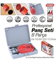 8 Parça Panç Seti Ahşap Kartonpiyer Sunta Alçıpan Delici Testere 8 Parça Ahşap Kartonpiyer Panç Seti