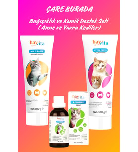 Bağışıklık & Kemik Desteği Seti (Multivitamin Damla ve Multivitamin & Yavru ve Anne Kedi Macunu)