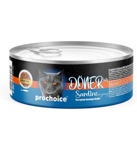 Döner Sardine, Sos İçinde Sardalyalı Tam & Dengeli Yetişkin Kedi Maması 70 gr x 12 adet