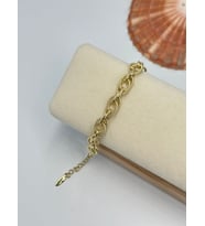 İç İçe Geçme Detay Çelik Bileklik