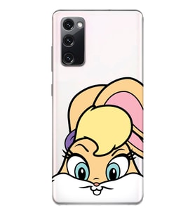Samsung Galaxy S20 FE Uyumlu Lola Bunny Desenli Şeffaf Telefon Kılıfı