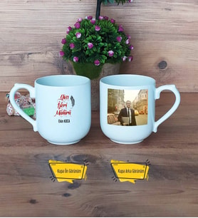 Yazı İşleri Müdürü Kupa Bardak Oval Fotoğraflı