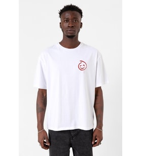 The Mentalist Red John Pocket Beyaz Erkek Oversize Tshirt