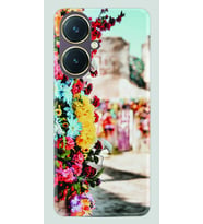 Vivo Y27 Kılıf Silikon Desen Özel Seri Gerçek Çiçekler 1743