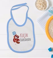 BK Kids Mavi Bebek Mama Önlüğü - Model 76