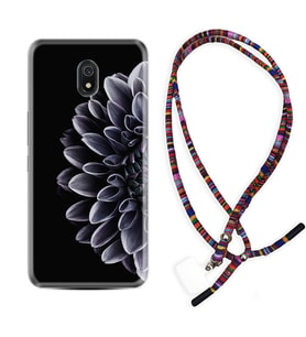 Xiaomi Redmi 8A 8 Pro 9C 9T 10C 11T Pro Kılıf Boyun Asklı Rasta Silikon Çiçekler 1639