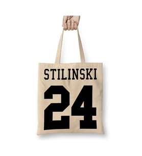 Stilinski 24 Teen Wolf Bez Çanta Uzun Saplı Alışveriş Çantası Plaj Çantası (Beyaz)