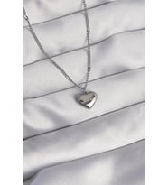 pilelistore 316L Çelik Gümüş Renk Kalp Model Love Kolye - TJ-BKO8932