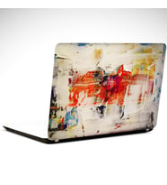 Beyaz İçinde Renkler Soyut Laptop Sticker 19 inch (40,5X27CM)