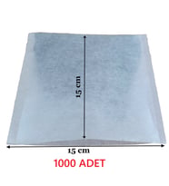 Çay Demleme Filtresi Boş Demlik Poşeti Büyük Endüstriyel Boy Kazan Galoşu Bonesi 15x15 cm 1000 Adet Ev Otel Cafe Horeca