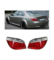 Bmw E60 2008-2010 Lci  Uyumlu Kırmızı Beyaz Ledli Arka Stop