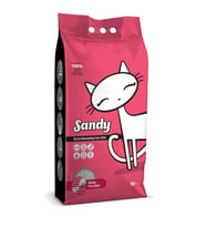 Sandy Bebek Pudralı Tozsuz Topaklanan Sodyum Bentonit Gri Kedi Kumu 10kg
