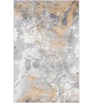 Eliana Home Baskılı, Yıkanabilir Kaymaz Taban Salon Halısı LNA0501 100x150 cm (Sarı)