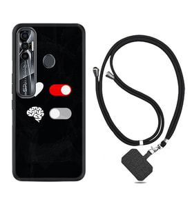 Tecno Spark 6 6 Go 8C 8 Pro 7 7 Pro Kılıf Boyun Askılı Silikon Love Brain 1722