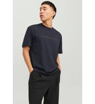 Jack&Jones JJESTAR JJ TEE SS NOOS Lacivert Erkek T-Shirt 12234746