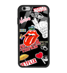iPhone 6 Uyumlu Sticker Tasarımlı Glossy Telefon Kılıfı
