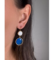 Kadir Jewellery 22 Ayar Altın Kaplama Kadın İnci Küpe -El İşçiliği Ve Hipoalerjenik Küpe