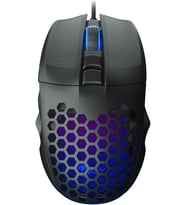MS107 Kablolu RGB LED Aydınlatmalı 103 gr Ağırlık Terleme Önleyici Malzeme Delikli Tasarım Optik Sensör 3200DPI 7 Tuşlu Oyuncu Mouse Siyah