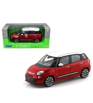 WELLY Koleksiyon 1 / 24 Ölçek Fiat 500L Kırmızı Model Metal Araba