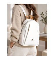 Krem 6026 Orijinal Just Polo Kadin 9 Bolmeli Orta Boy Sirt Cantasi 31x29 Cm