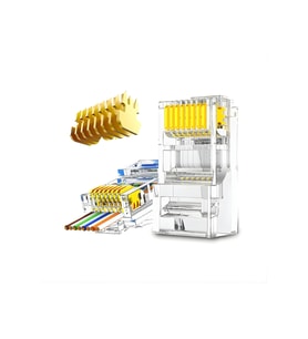 MN116F Cat6 Jack-EZ YENİ NESİL rj45 konnektör-8P/8C AÇIK UÇLU SOKET/rj45 jack-300 Adet