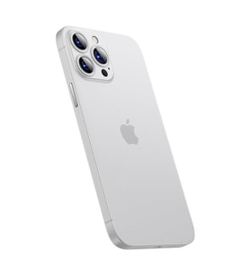 Vendas iPhone 13 Pro Max Uyumlu Wing Serisi Ultra Thin 0.4mm ince Sert Silikon Kılıf (Beyaz)