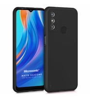 Microsonic Matte Silicone TECNO Spark 6 Go Kılıf Siyah