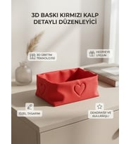 Kalp Desenli Organizer Kutu