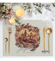 Adawall Home Hogwarts Kumaş Amerikan Servis 4'lü Set 35X50CM
