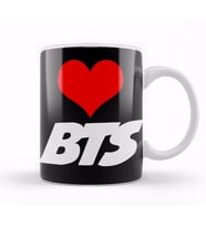 I Love Bts Kupa Bardak Porselen