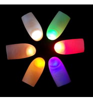 Led Işıklı Renkli Sihirli Parmak Şaka