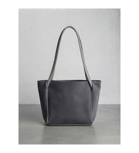 Kadın Büyük Boy Süet Tote Çanta - Astar Detaylı 35x27 cm Omuz Çantası