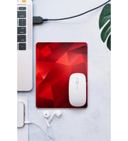 SonicTouch Kızıl Prizma Pürüzsüz Yüzey Kaymaz Taban Dikişsiz Kenar Gamer Oyuncu Kırmızı Mouse Pad 19