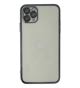 Durukar® iPhone 11 Pro Max Kılıf Lensli Silikon - Siyah