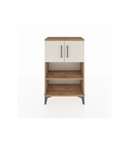 Arges Komodin 2 Raflı 2 Kapaklı 60x30x96 Çam-Aytaşı