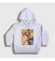 Presmono Unisex Çocuk Beyaz All Might V2 Anime Boku No Hero Academia Kapüşonlu Sweatshirt 234148tt