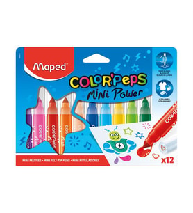 Maped Color'Peps Mini Jumbo Keçeli Kalem 12 Renk 846612
