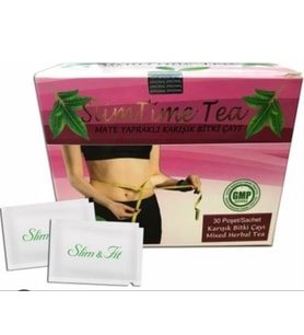 Orijinal Bandrollü Slim Time Tea Bitkssdsel 30 Süzen Poşet Çay