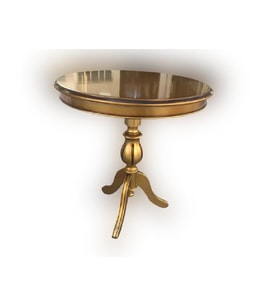 Fiskos 17379 Baba ayak Model Parlak Kayın Arslan ayak MDF Parlak Gold El Yapım
