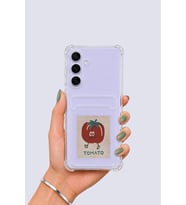 Samsung Galaxy S25 FE Kartlıklı Tomato Desenli Kılıf